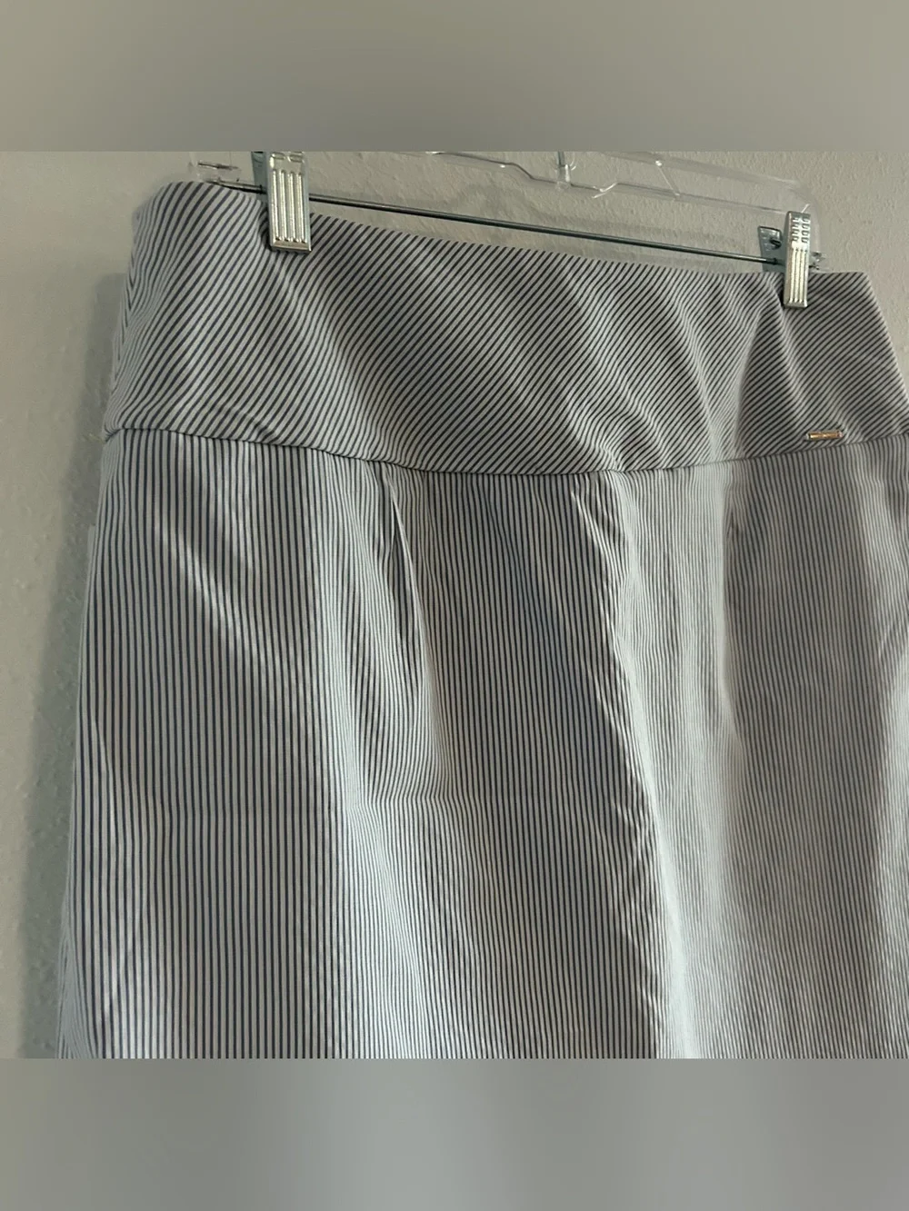 S.C. & Co. Navy Pinstripe Mini Skort Classic A-Line Style